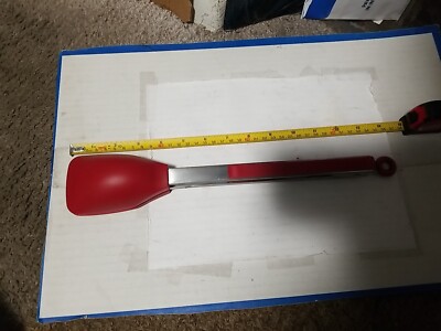 Cuisipro Silicone Locking Tongs 14'' Kitchen Utensil Stainless Steel Kitchenware 