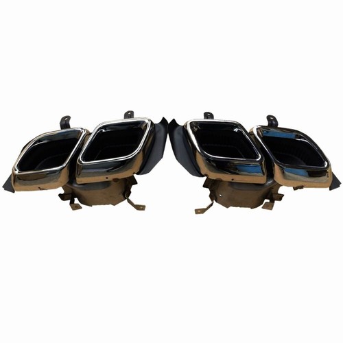Fit For Cadillac CT5 2020-2024 Black Rear Exhaust Muffler Pipe Tips 2pcs - Picture 3 of 9