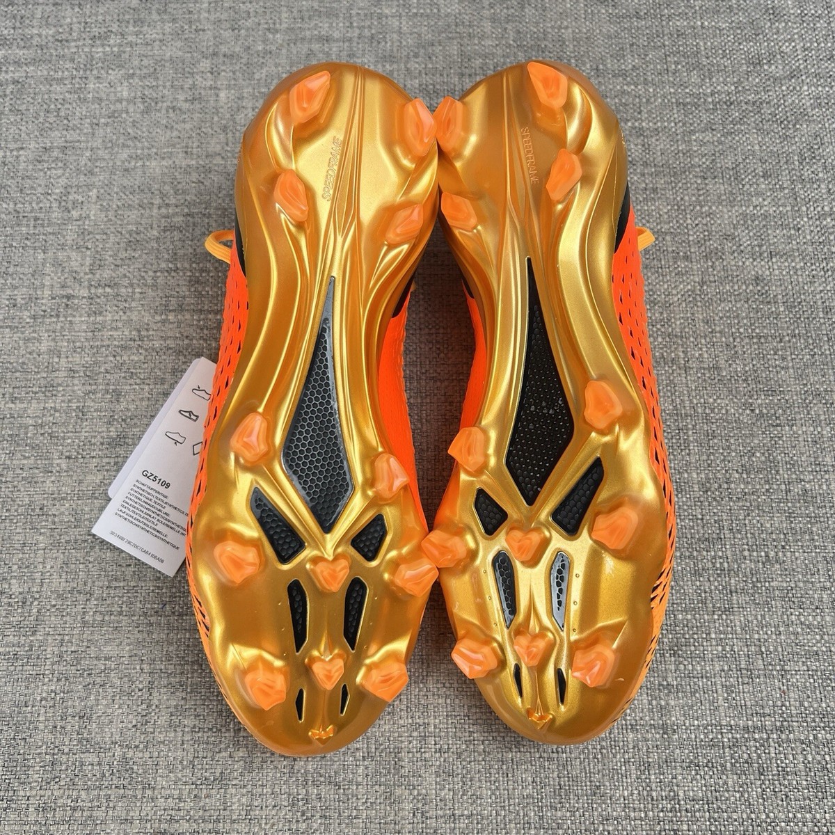 Adidas x Speedportal.1 FG Soccer Cleats GZ5109 Orange Size 