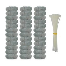36 Pack Washing Machine Lint Traps with 36 Nylon Cable Ties Laundry Mesh Wash...