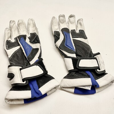 *Rare* Vintage AXO Motocross Dirt Bike Racing Leather Motorcycle Gloves Small 8