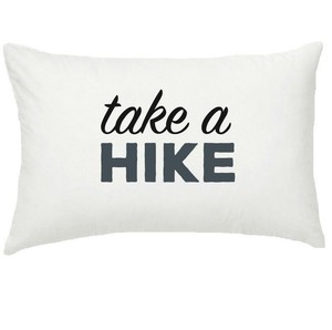 Custom Take a Hike White Cotton Pillowcases