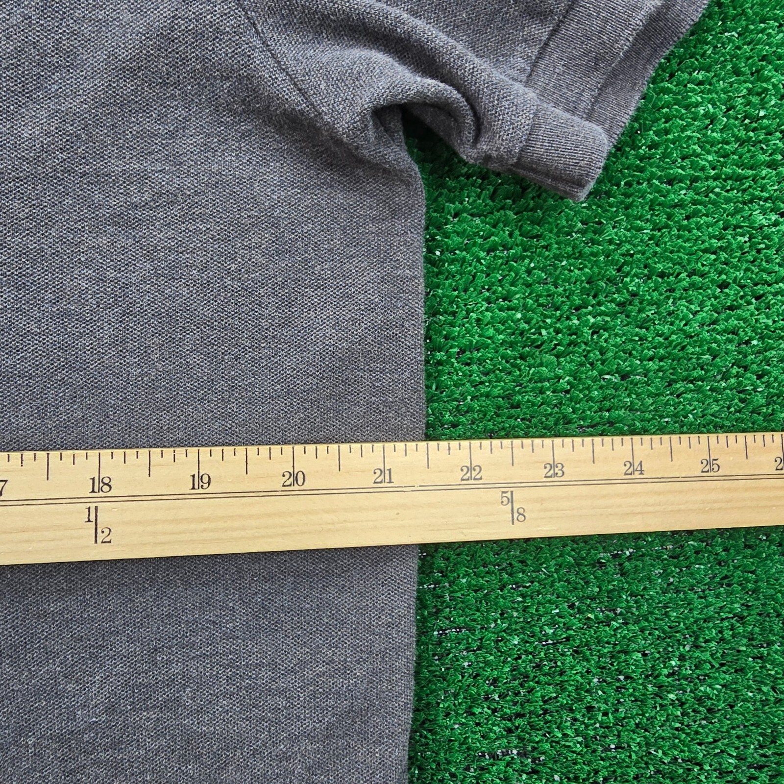 Polo Ralph Lauren Polo Shirt Men Large Gray Short Sleeve Preppy Golf Casual thumbnail 5