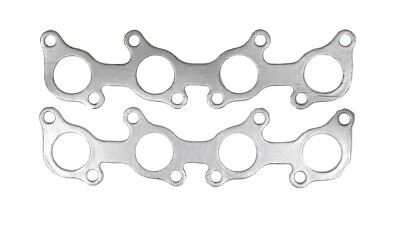 Remflex 2016 Exhaust Gasket Set For Chevy V8 - 2-Pack Square Port Header Gaskets For Small Block 262-400