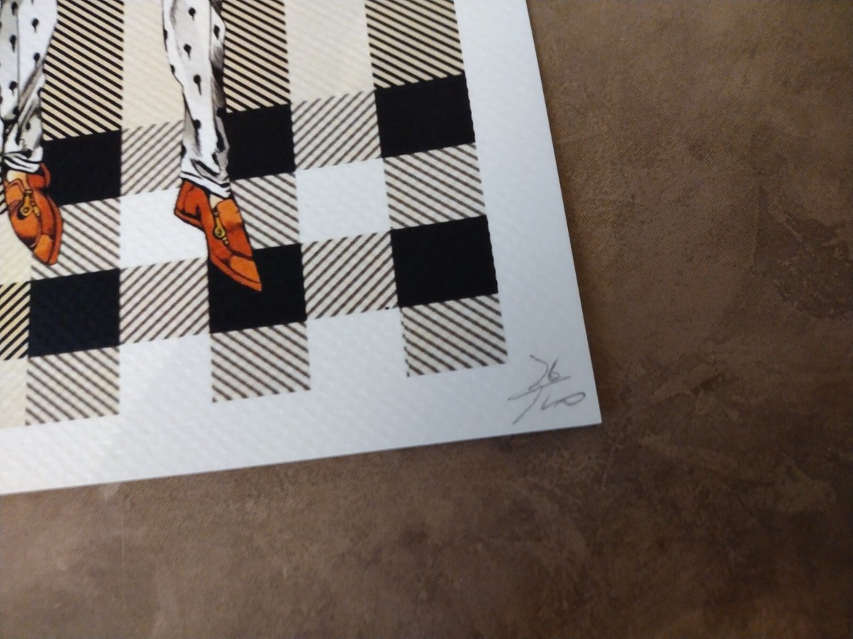 DEATH NYC ltd ed signed FRAMED Manga art print 45x32cm JoJo's