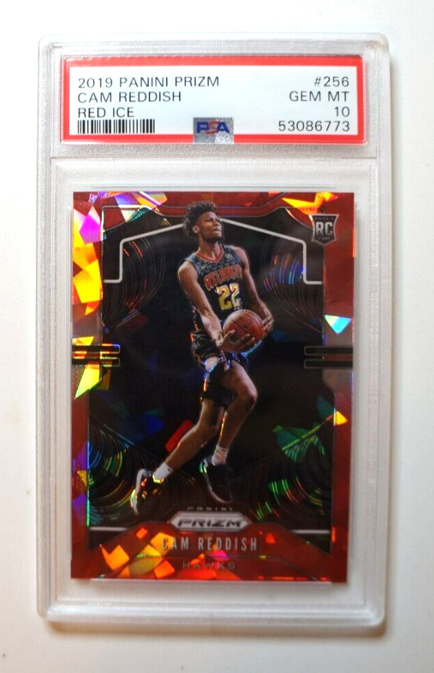 PSA 10 Gem Mint RC Cam Reddish 2019-20 Panini Prizm Red Ice Rookie #256 Lakers!