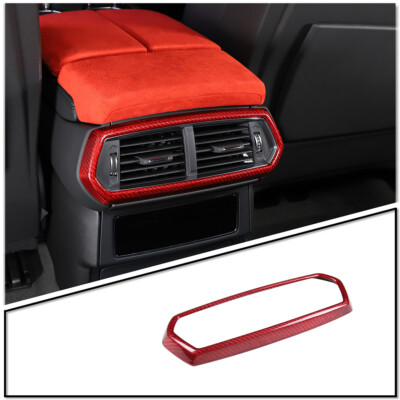 Red Carbon Rear Air Outlet Vent Cover Decor Trim Für Lamborghni URUS 2018-21