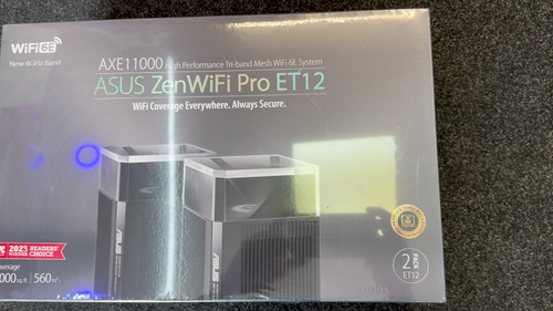 NEW ASUS Zen WiFi Pro ET 12 AXE11000 Tri-band Mesh WiFi 6E, 6GHz Band 2x pack - 第 1 支影片,共 1 支