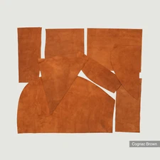 1 lb Suede Leather Scraps 3.5-4 oz Pre-Cut Cowhide Leather Remnants