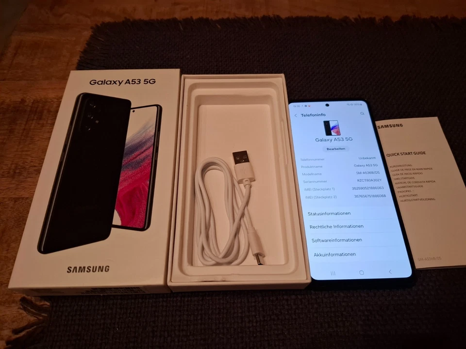 Samsung Galaxy A53 5G - 128GB - Awesome Black (Ohne Simlock) (Dual-SIM) - Bild 3 von 4