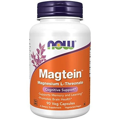 NOW Supplements, Magtein  Magnesium L-Threonat 90 Veg Kapseln