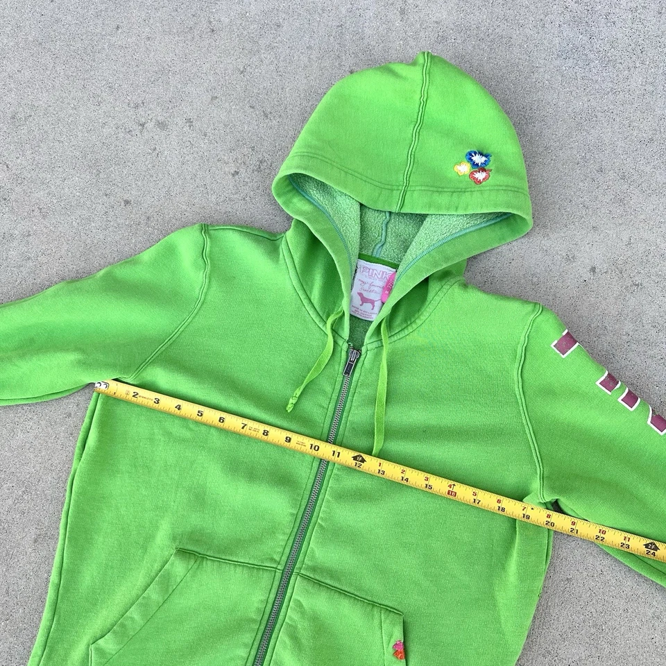 Vintage Y2K Pink Victoria’s Secret Set Green Hoodie & Sweatpants Medium 2006 - Image 3 of 4