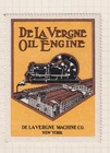 USC148) USA c1910s De La Vergne Machine Co, NY Advertising Label.