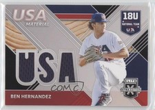 2020 Panini Elite Extra Edition USA Baseball Material Black Ben Hernandez qf6