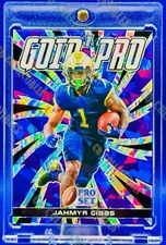 Jahmyr Gibbs ROOKIE PURPLE ICE REFRACTOR CARD DETROIT LIONS MINT