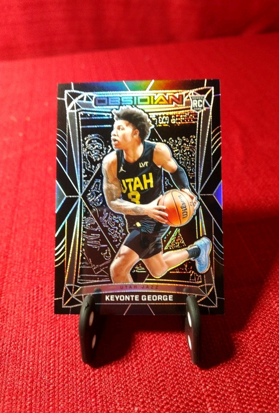 Keyonte George Rookie  #35 2023-24 Panini Obsidian UTAH JAZZ RC