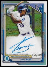 2024 Bowman #CPA-TR Tony Ruiz Chrome Prospects Autographs Refractors #/499