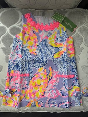 NWT Lilly Pulitzer Little Lilly Classic Shift Size 2 in Lilac Verben So Snappy