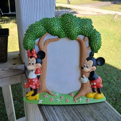Walt Disney 3D Mickey Mouse & Minnie Tree Picture resin Photo Frames  