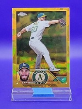 Sam Moll 2023 Topps Chrome Sapphire Gold Refractor SSP 24/50 🔥 A's
