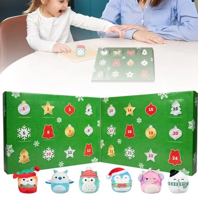24 PVC Christmas Micromallows Advent Calendar, 2025 Squishmallows Calendar