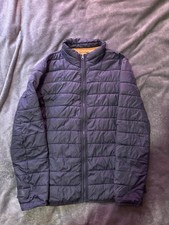 Fat Face Mens Quilted Puffer Jacket Navy Size Large Lightweight Insulated Coat