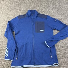 Helly Hansen Jacket Mens Large Blue Full Zip ...