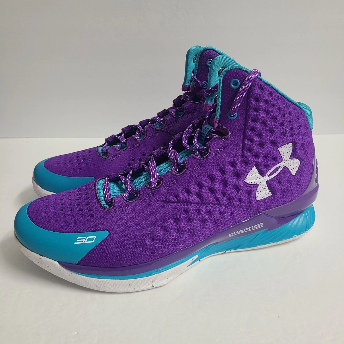 NEW Under Armour Curry 1 Retro Father To Sun Shoes 3026075-500 Size 14 Purple Under Armour Curry 1 Retro 2022 Father to Son for sale | eBay main image 4