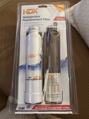 Open pack- HDX Refrigerator Replacement Filter 1 new Samsung