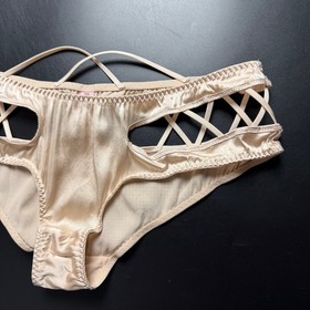 Agent Provocateur &ldquo;Zsi Zsi Elegant Silk Brief&rdquo; Nude Pink/Beige Size 3