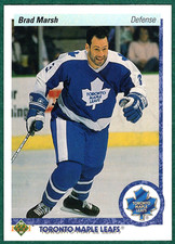 Brad Marsh -  1990-91 Upper Deck #199 - Toronto Maple Leafs Hockey Card