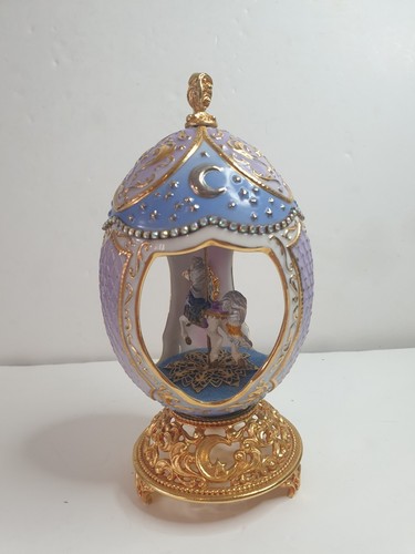 Franklin Mint Collectable Musical Carousel Egg Ornament - Picture 1 of 16