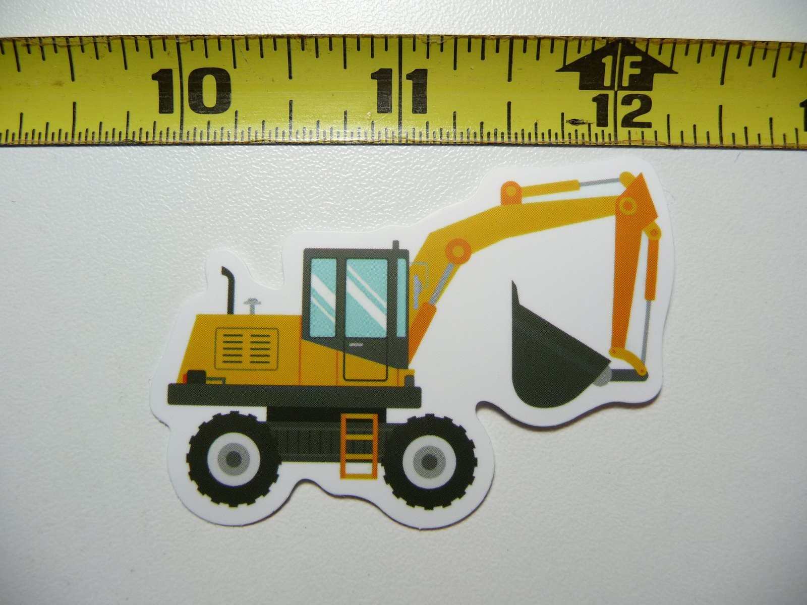 Funny Construction Scoop Front Bucket Decal Sticker