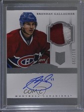 2013-14 Panini Dominion Rookie 11/299 Brendan Gallagher #166 Patch Auto h1c