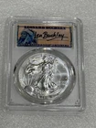 2012 Silver Eagle PCGS MS70 ~ Len Buckley Signed Indian Chief Label