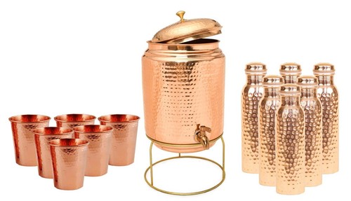 Pure Copper Dispenser with Brass Stand 99.5% Pure for Water Retention. (5 Litre) - Picture 24 of 24