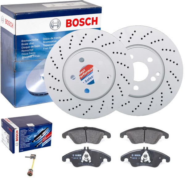 Bosch Bremsscheiben 322Mm + BelÄGe Vorne FüR Mercedes E-KLASSE W212 S212 A/C207-image