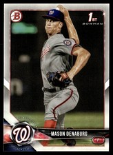 2018 Bowman Draft Mason Denaburg Washington Nationals #BD-164