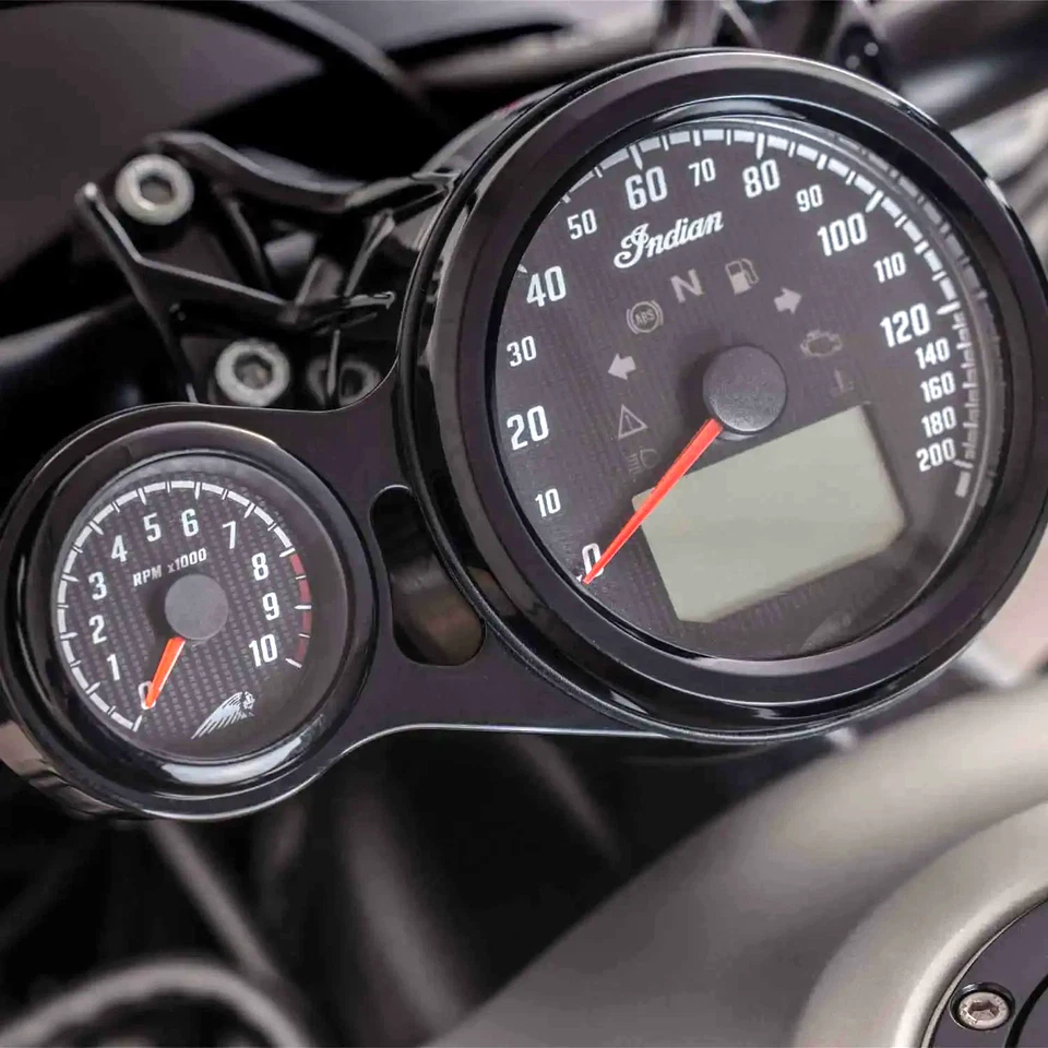 Indian Scout Tachometer Black Tach Bobber Rouge Sixty 2015-2024 2889304-01 X8 - Image 2 of 4
