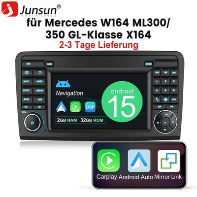 Für Mercedes ML W164 7'' DAB+ AutoRadio Navigation BT WIFI Apple Carplay FM Navi