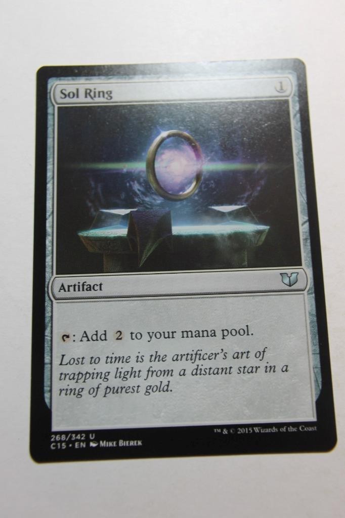 MTG Sol Ring x1- -Commander 2015-Lightly Played