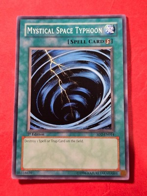2005 Yu-Gi-Oh! SD: Zombie Madness 1st Edt #SD2EN014 Mystical Space Typhoon, cd1
