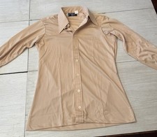 Vintage Givenchy Gentleman Paris Dress Shirt Mens Med Peach Long Sleeve Designer