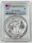 2016 $1 American Eagle PCGS MS69 30th Anniversary 1 oz Silver Coin FIRST STRIKE