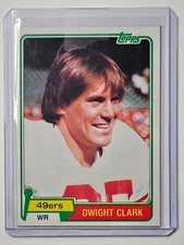 Dwight Clark 1981 Topps #422 RC Rookie Card 49ers The Catch ?. rookie card picture