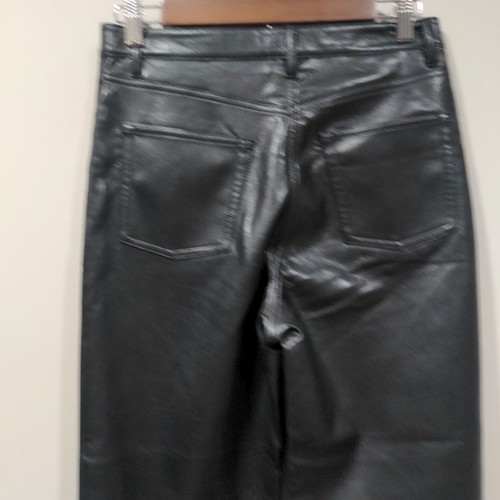 Wilfred Womens Melina Vegan Leather Crop Pants Size 6 Black High Rise Chic - Picture 6 of 12