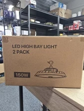 150W 22500LM UFO LED Shop Light Warehouse High Bay Industrial Lighting Fixture