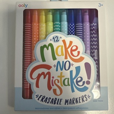 Ooly Make No Mistake 12 radierbare Marker     UVP 13,99£