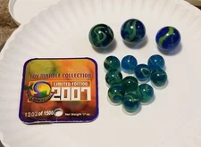 2007 Mega Marbles Vacor Limited Edition Sea Turtle Retired with TAG!   Lot of 13