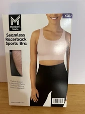 NIB Seamless Racerback Sports Bra XXL (38-42 D-DDD) Pink